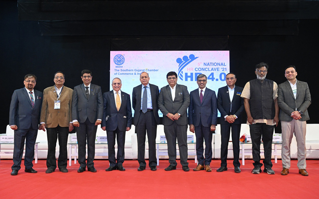 The fifth national level HR. Conclave - 211 held on H.R. 4.0 in Platinum Hall at Sarsana by the SGCCI