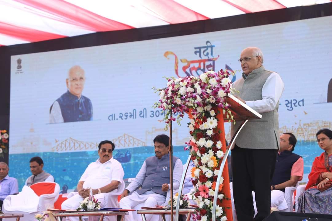 Chief Minister Bhupendrabhai Patel inaugurated the state-wide 'Nadi Utsav' from Surat