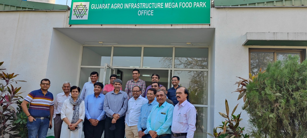 Chamber delegation pays industrial visit to Gujarat Agro Infrastructure Mega Food Park Mangrol