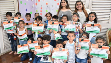 Brilliant Minds organized a drawing competition during the 75th Azadi Mohotsav