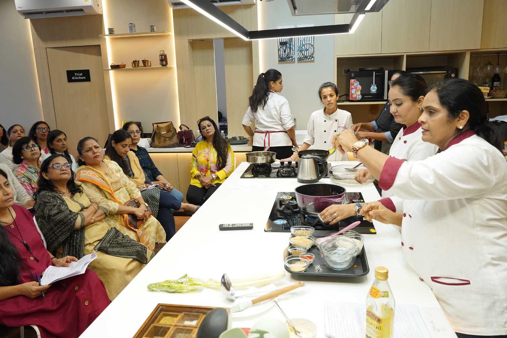 A workshop on 'Live Cooking and Baking' was organized by the Ladies Wing of the Chamber and Swaad Cooking and Baking Institute in joint initiative.