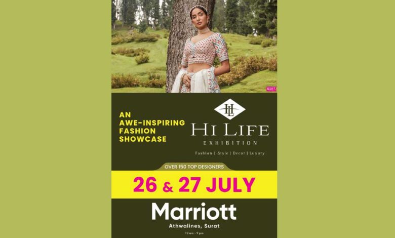 India's premier fashion showcase with the most trending fashion collections will be held on July 26 and 27 at Marriott Hotel Athwallines Surat for two days of hi life exhibition.